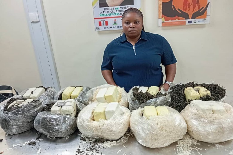 VIDEOS: NDLEA Intercepts Qatar-Bound Illicit Drugs Inside African Salad, Dried Vegetables