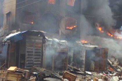 Again, Fire Destroys Popular Lagos Market, Second Time In One Month