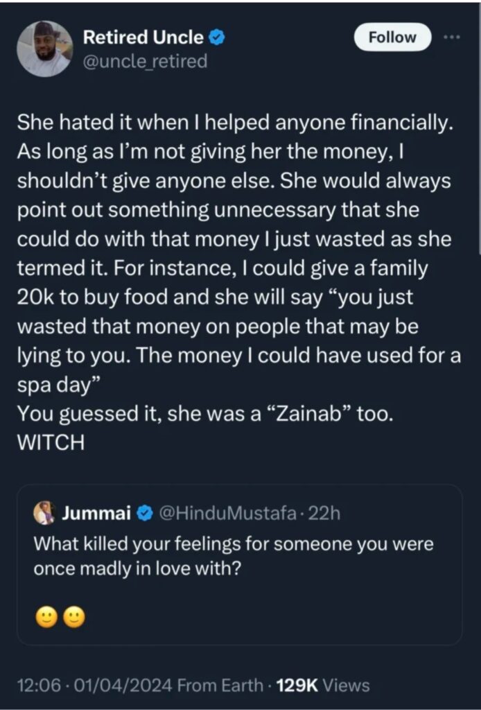Man Reveals Why He Ended A Relationship Girlfriend