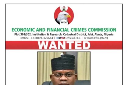 BREAKING! Money Laundering: EFCC Declares Yahaya Bello Wanted