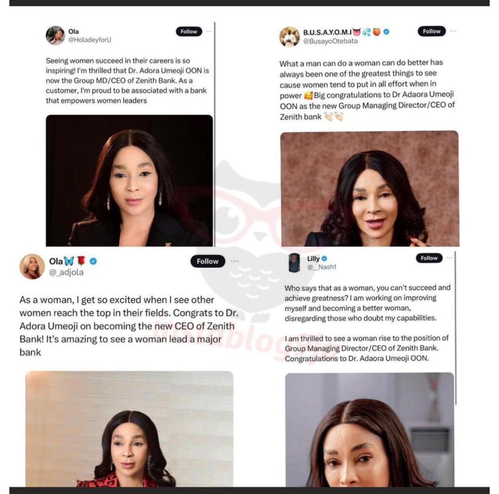Beyond the Glitz, the Grit Awaits: Taking Stock of Zenith MD, Adaora Umeoji’s PR Mirage - Why Jim Ovia’s Super Girl Must Trade Hype for Hard Work