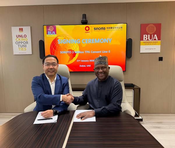 BUA Cement Signs Agreement With CBMI To Build 3-Million-Ton-Per-Annum Sokoto Line 6